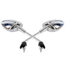 CHROME MIRROR LH CM262001 RH CM262002 For PIAGGIO VESPA SPRINT 50 125 150 2014>.