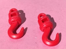 PLAYMOBIL X2 HOOKS RED PULLEYS