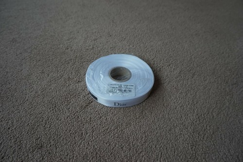 Dior white ribbon 100cm - ribbon,