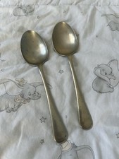Silvawyte Nickel Silver Spoons Set of 2 Vintage Antique Cutlery