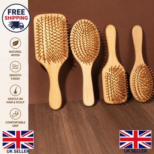 Natural bamboo wooden hair - bamboo,