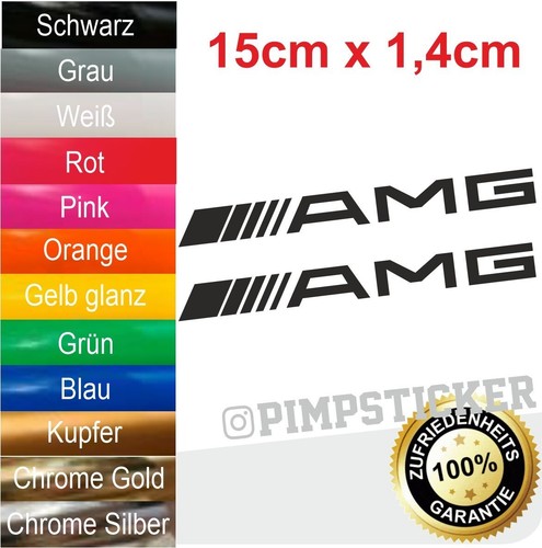 Amg mercedes car sticker - 2x,
