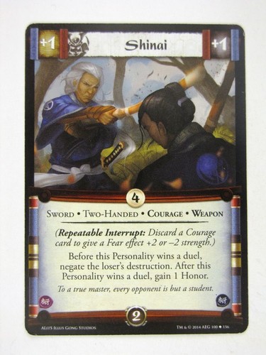L5r cards line - l5r, a