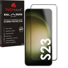 TECHGEAR Finger ID Full TEMPERED GLASS Screen Protector For Samsung Galaxy S23