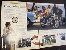 1980’s Suzuki Savage 650 2page Original Motorcycle Advertisement Print Ad #5530