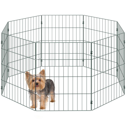 Pawhut panel pet pen - pawhut, 8