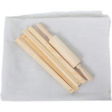 12 Pcs Clay Slab Pottery for Roller Guides Sticks Carving