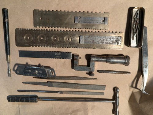 Vintage watchmaker tools - tools,