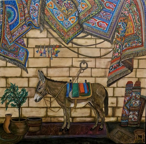 Acyrilic art piece handpainted - piece,