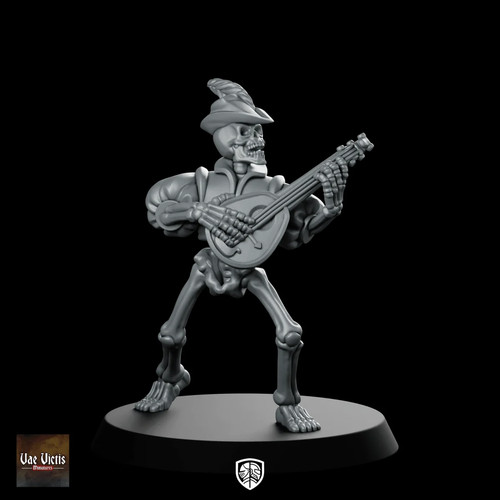 Undead lute player - player, miniature