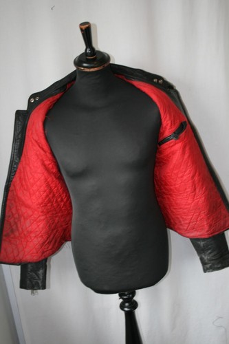 Vtg echt leder - echt, black