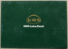 LOTUS EXCEL 1986 Sports Car Sales Brochure