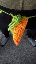 Novelty hand crocheted carrot