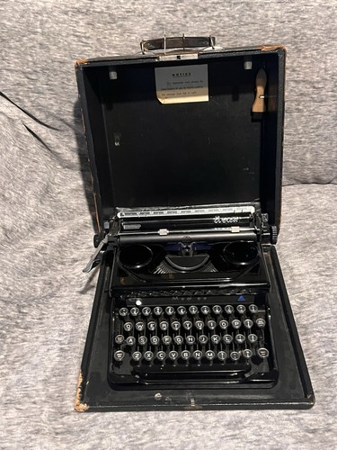Antique portable typewriter - antique,