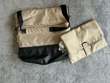 Bugaboo Large Changing Bag & Changing Mat Beige & Black. Excellent Condition 