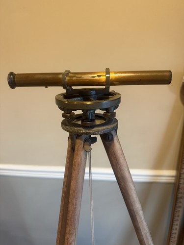Antique brass surveyor transit - antique,