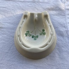 Belleek of Ireland Fine China Dish Shamrock Pattern . No Chips Or Damage