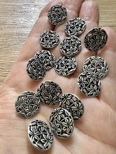 12 X Metal Shank  buttons 15mm