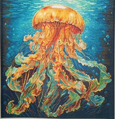 Deep sea jellyfish - deep,