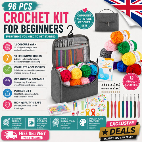 96pcs crochet starter - 96pcs, kit