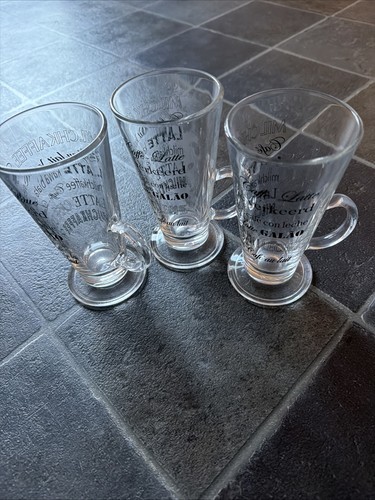 Latte glasses - latte, (3)