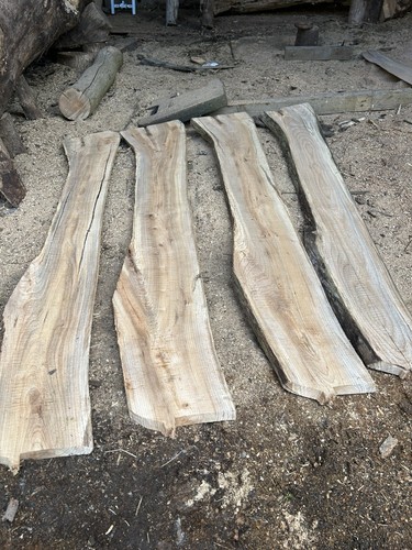 Barn dried roughsawn wych - roughsawn,