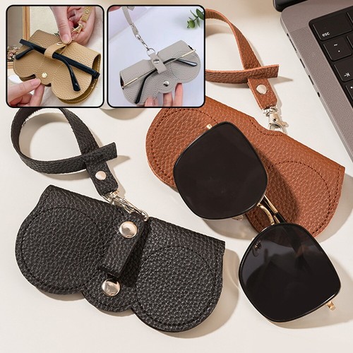 Glasses holder leather - holder,