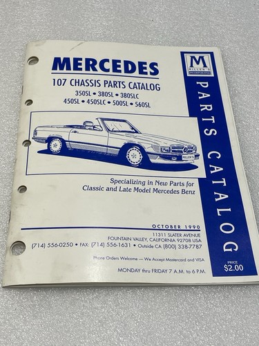 Mercedes 107 chassis - 107, parts