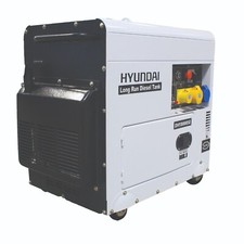 Hyundai Standby Diesel Generator DHY8000SELR 6kW 6000w 7.5kVA Silenced Long Run