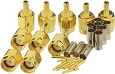 Male SMA Crimp Plugs For RG58