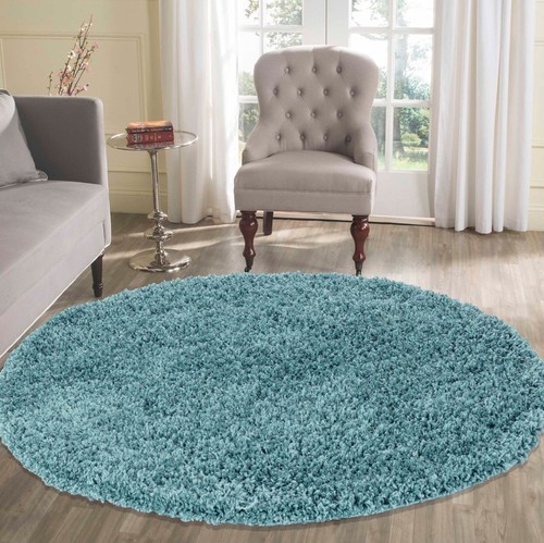 Shaggy rugs circular round - rugs,