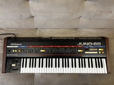 Roland Juno-60 programmable polyphonic synthesiser, serviced by ex-soundgas tech