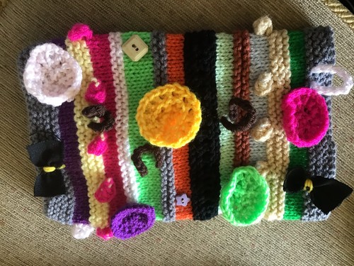 Hand knitted sensory twiddle - knitted,