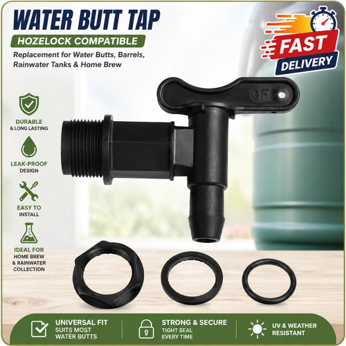 Water butt tap replacement - butt,