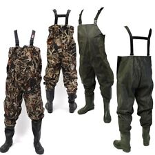 Chest Waders PVC 100% Waterproof Garden Fly Fishing Lake Work Size 7 8 9 10 11