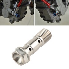 M10 x 1.25mm Motorcycle Double Banjo Bolt Screw For Honda Kawasaki Yamaha Suzuki