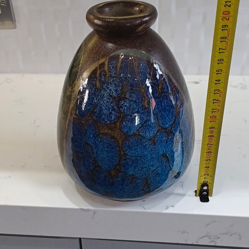 Crich studio pottery vase - studio, by