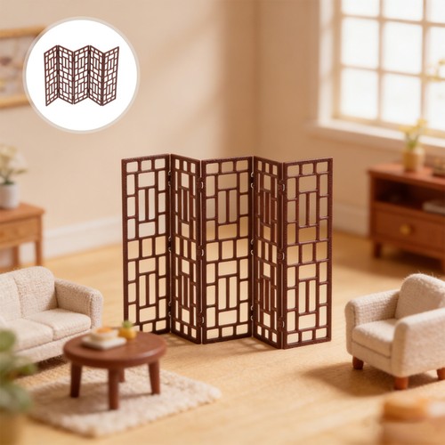 Chinese art folding screen - ,
