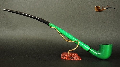 Wooden tobacco smoking pipe - tobacco,