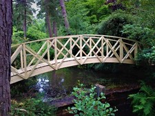 KOI POND WOODEN BRIDGE FOR