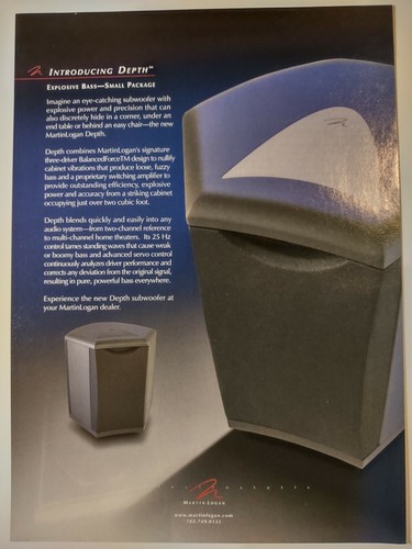 Martin logan introducing depth - logan,