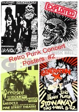 Repro Vintage Punk Rock Concert Posters Volume 2 A1 A2 A3
