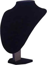 Jewelry Display Stand Black Velvet Necklace Pendant Chain Bust Display 20/25cm