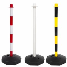 Post & Base Safety Security Queue Crowd Traffic Barrier System for Plastic Chain