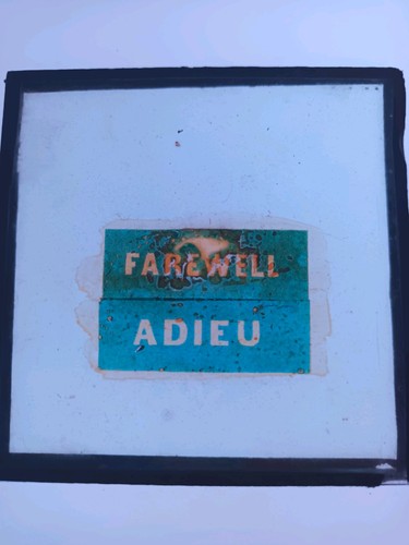 Antique magic lantern slide - antique,