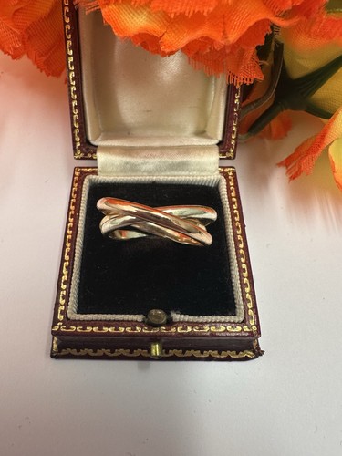 Gold 9ct wedding ring - ring, tri