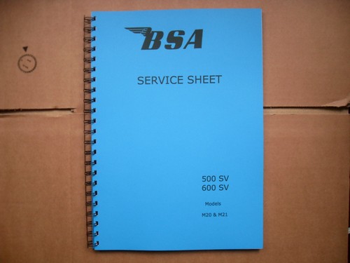 Bsa m20 m21 workshop - manual,