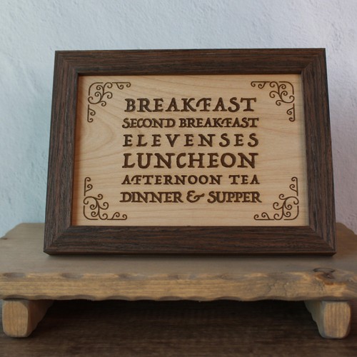 Hobbit meal sign wall art - hobbit,