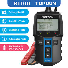 🔥2025 TOPDON BT100 12V Car Battery Tester Battery Load Tester Battery Analyzer