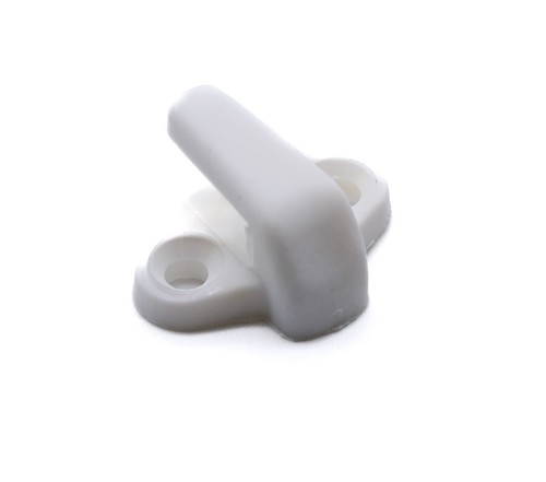 White nylon lacing hook